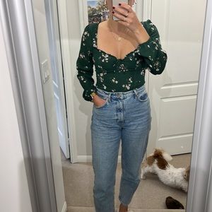 Abercrombie floral blouse